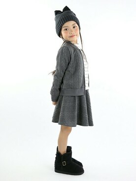 「BRANSHES（ブランシェス）のアイテム（その他アウター）」を使った、BRANSHESさん（キッズ・107cm）の秋コーディネート