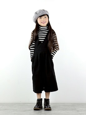 「BRANSHES（ブランシェス）のアイテム（ハンチング/ベレー帽）」を使った、BRANSHESさん（キッズ・111cm）の秋コーディネート