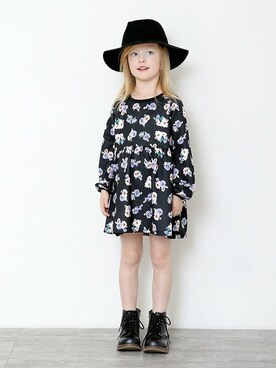 「オンライン限定」｜「アイテム（ワンピース/ドレス）」を使った、BRANSHESさん（キッズ・110cm）の秋コーディネート