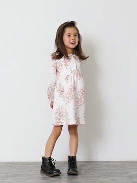 「アイテム（ワンピース/ドレス）」を使った、BRANSHESさん（キッズ・107cm）の冬コーディネート