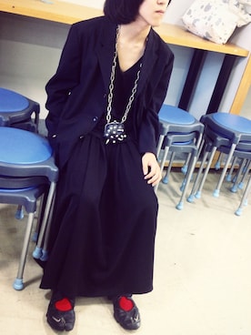 「tricot COMME des GARCONS（トリココムデギャルソン）のアイテム（テーラードジャケット）」を使った、おわおわさん（メンズ・166cm）の夏コーディネート