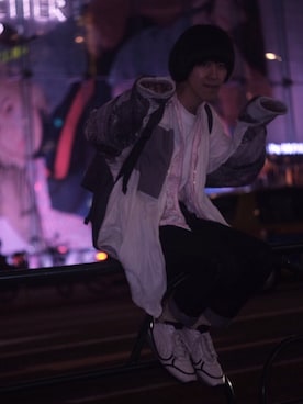 「Onitsuka Tiger × ANDREA POMPILIO（オニツカタイガーアンドレアポンピリオ）のアイテム」を使った、おわおわさん（メンズ・166cm）の秋コーディネート