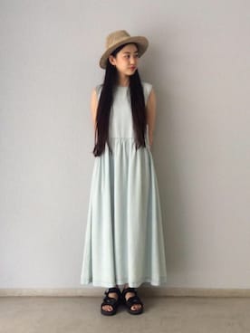 「LF Markey」｜岡本彩さん（レディース・167cm）の夏コーディネート