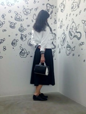 「ボストンバッグ」｜agnès b. 銀座松屋 Rue du jourさん（レディース・174cm）の春コーディネート