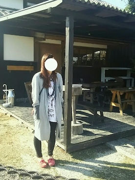 「CABANE de ZUCCa（カバンドズッカ）のアイテム（その他アウター）」を使った、apricotさん（レディース・170cm）の秋コーディネート