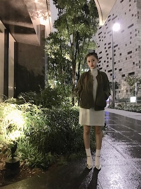 「FIG&VIPER（フィグアンドバイパー）のアイテム（ワンピース）」を使った、Rieさん（レディース・160cm）の秋コーディネート