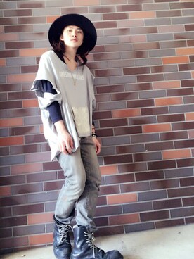 「override 」｜橋本 侑哉さん（メンズ・173cm）の冬コーディネート