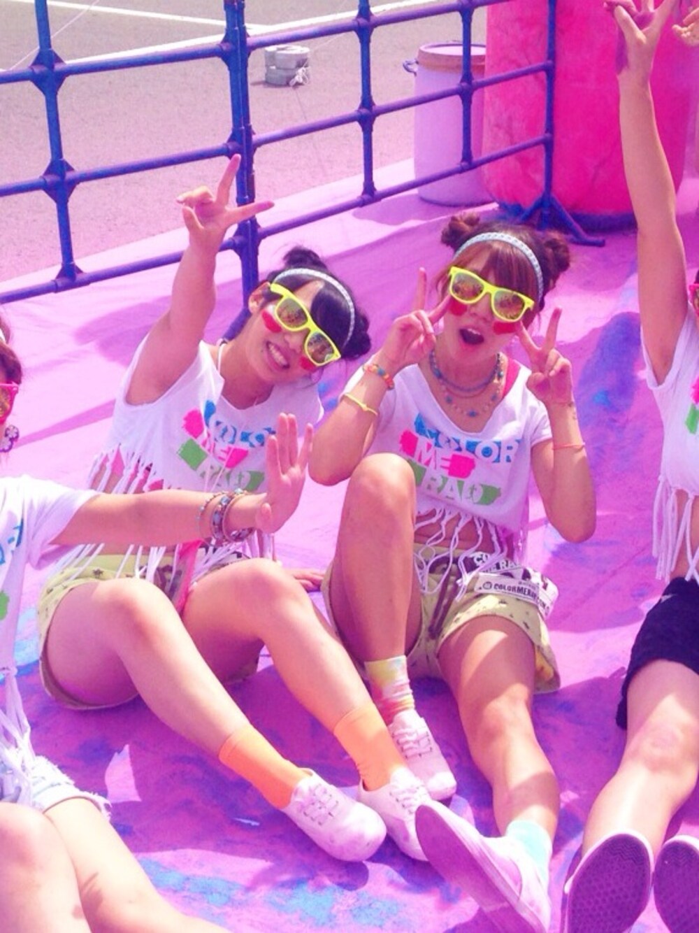 「ヨシャオ族、カラーラン、color me rad、GU、イベント」｜「tutuannaのカラーラン（その他パンツ、イエロー系）」を使った、つんべあさん（レディース・157cm）の秋コーディネートの1枚目の写真