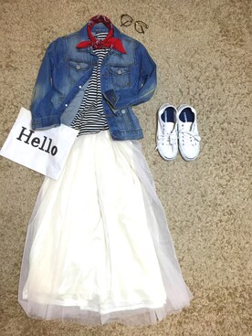 「CONVERSE（コンバース）のCONVERSE コンバース ジャック パーセル / JACK PURCEL（スニーカー）」を使った、N A O M Iさん（レディース・161cm）の春コーディネート