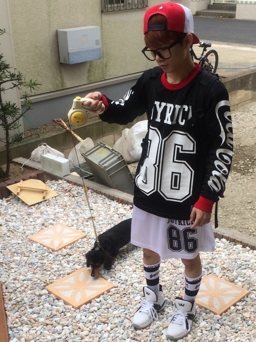 「JOYRICH、JOYRICH(JOYRICH)、Coca-Cola、JOY RICH 、SUPRA、BADBOY、패션」｜「JOYRICHのBad Boy Snapback（キャップ、その他）」を使った、후지몬さん（メンズ・160cm）の春コーディネートの1枚目の写真