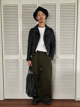 「その他のアイテム（その他、その他）」を使った、uーとさん（メンズ・175cm）の秋コーディネート