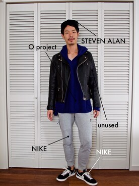 「その他のアイテム（その他、その他）」を使った、uーとさん（メンズ・175cm）の秋コーディネート