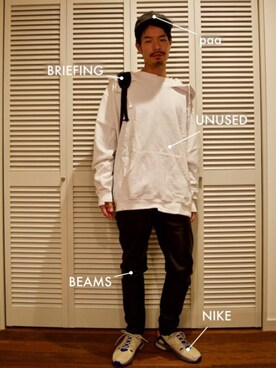 「その他のアイテム（その他、その他）」を使った、uーとさん（メンズ・175cm）の秋コーディネート