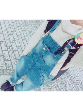 「cepo.」｜「アイテム（オールインワン・サロペット）」を使った、あんちゃんさん（レディース・152cm）の秋コーディネート