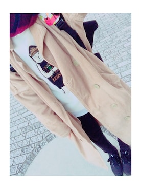 「cepo.」｜「アイテム（その他アウター）」を使った、あんちゃんさん（レディース・152cm）の冬コーディネート