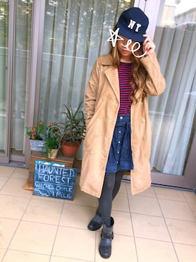 「すっぴん」｜「アイテム（ジャケット/アウター）」を使った、lili  さん（レディース・161cm）の冬コーディネート