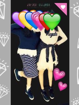 「プリクラ」｜「アイテム（ブルゾン）」を使った、HAZUKIさん（レディース・157cm）の冬コーディネート