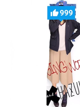 「SWIMMER（SWIMMER）のアイテム（帽子）」を使った、HAZUKIさん（レディース・157cm）の冬コーディネート