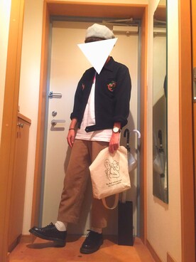「Daniel Wellington」｜「アイテム（ハンチング/ベレー帽）」を使った、ひいらぎさん（メンズ・166cm）の秋コーディネート