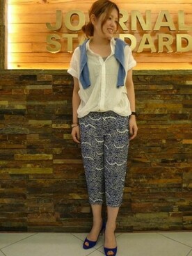 JOURNAL STANDARD Lady's 二子玉川店　スタッフさん（レディース・160cm）の夏コーディネート