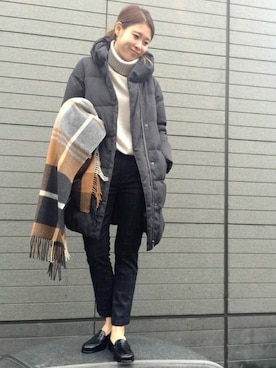 「Johnstons of Elgin（ジョンストンズオブエルガン）のアイテム」を使った、JOURNAL STANDARD Lady's 二子玉川店　スタッフさん（レディース・160cm）の秋コーディネート