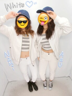 「LIVE」｜「アイテム（ブルゾン）」を使った、choasuさん（レディース・157cm）の冬コーディネート
