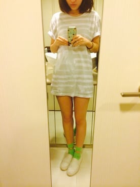 「cotton on」｜「アイテム（レッグウェア）」を使った、magさん（レディース・163cm）の秋コーディネート