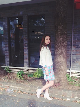 「アイテム（ブーティ）」を使った、moonさん（レディース・168cm）の冬コーディネート