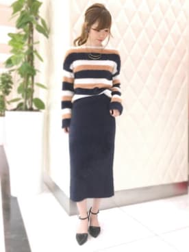 「ニットアップ」｜Eriさん（レディース・158cm）の秋コーディネート