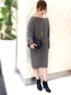 「Andemiu（アンデミュウ）のアイテム」を使った、Eriさん（レディース・158cm）の秋コーディネート