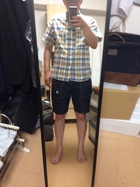 「アイテム（イエロー系）」を使った、massanさん（メンズ・188cm）の夏コーディネート