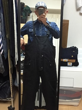 「アイテム（オールインワン・サロペット）」を使った、massanさん（メンズ・188cm）の夏コーディネート