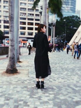 「Jeffrey Campbell（ジェフリーキャンベル）のアイテム（その他シューズ）」を使った、Nicole さん（レディース・163cm）の夏コーディネート