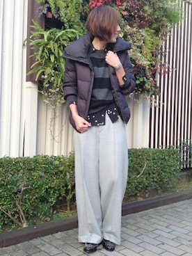 「JOURNAL STANDARD（ジャーナルスタンダード）のアイテム（ダウンジャケット/コート）」を使った、JOURNAL STANDARD Lady's京都店スタッフBさん（レディース・166cm）の冬コーディネート