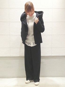 「スーパースター」｜JOURNAL STANDARD Lady's京都店スタッフBさん（レディース・166cm）の冬コーディネート