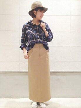 「rag & bone（ラグアンドボーン）のアイテム（帽子）」を使った、JOURNAL STANDARD Lady's京都店スタッフBさん（レディース・166cm）の冬コーディネート