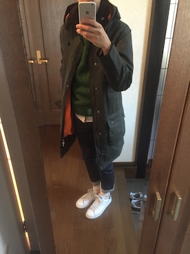 「BEAMS PLUS（ビームスプラス）のアイテム（その他アウター）」を使った、✴︎☺︎täkeshi ☺︎✴︎さん（メンズ・168cm）の冬コーディネート