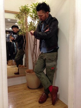 RYO-TAさん（メンズ・177cm）の冬コーディネート