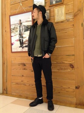 RYO-TAさん（メンズ・177cm）の冬コーディネート