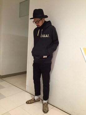 RYO-TAさん（メンズ・177cm）の冬コーディネート