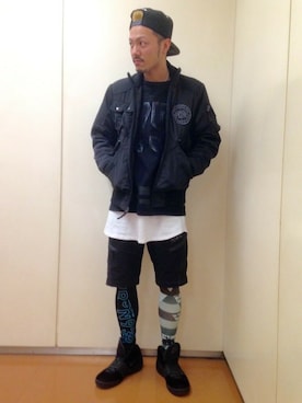 RYO-TAさん(メンズ・177cm)の冬コーディネート