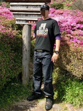 「nitraid（ナイトレイド）のアイテム（パンツ）」を使った、KENTさん（メンズ・182cm）の春コーディネート