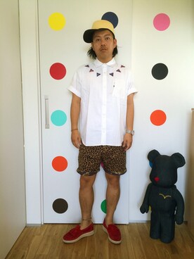 「SASQUATCHfabrix.（サスクワァッチファブリックス）のアイテム（帽子）」を使った、ゆーきさん（メンズ・170cm）の春コーディネート