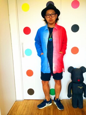 「AlexanderLeeChang（アレキサンダーリーチャン）のアイテム（シャツ/ブラウス）」を使った、ゆーきさん（メンズ・170cm）の春コーディネート