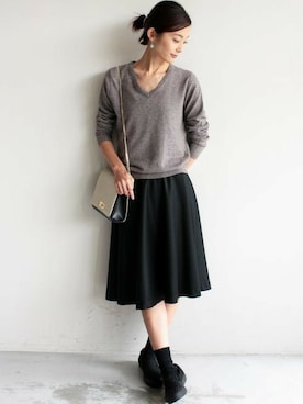 BEAUTY&YOUTH オフィススタッフ 01さん(レディース・164cm)の冬コーディネート