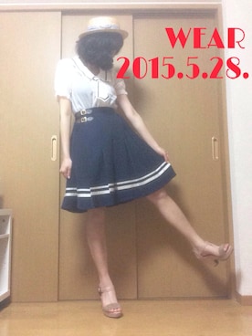 「お気に入りコーデ」｜「アイテム（帽子）」を使った、tomato.さん（レディース・164cm）の春コーディネート