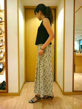 「スカウチョ」｜わささん（レディース・167cm）の夏コーディネート