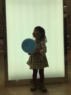 「kladskap（クレードスコープ）のアイテム（ワンピース/ドレス）」を使った、chibi su--さん（キッズ・90cm）の秋コーディネート