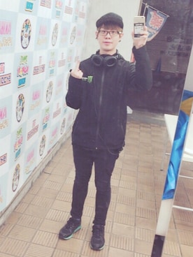 「アイテム（マウンテンパーカー）」を使った、ゆーほ☻さん（メンズ・170cm・20代）の秋コーディネート