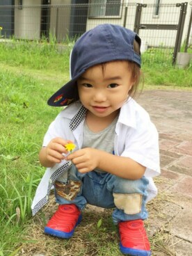 ¨̮♡ひよりん⋆*✭☺︎︎さん（キッズ・90cm）の夏コーディネート